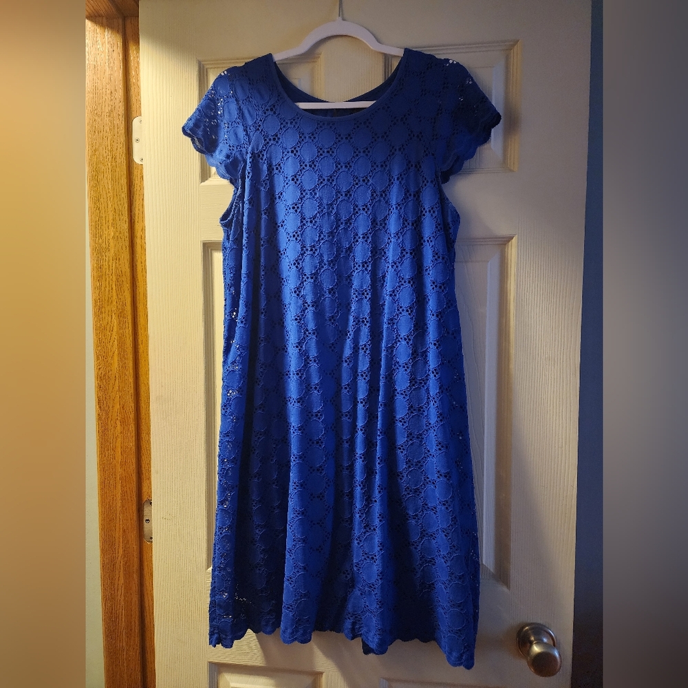 Ronni Nicole blue dress